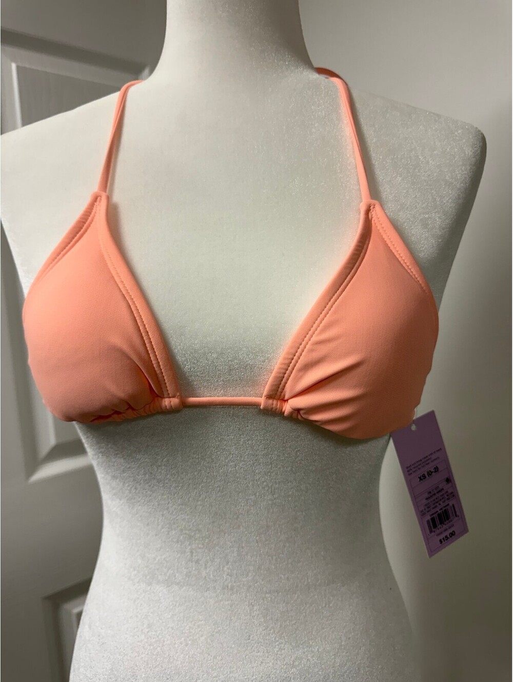 Wild Fable Peach Triangle Bikini Top XS (0-2)